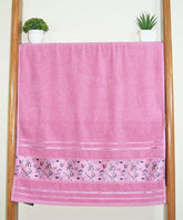 Rangoli Victoria 100% Cotton Bath Towel Set of 2 |  Ultra Soft, Super Absorbent Luxurious Towels
